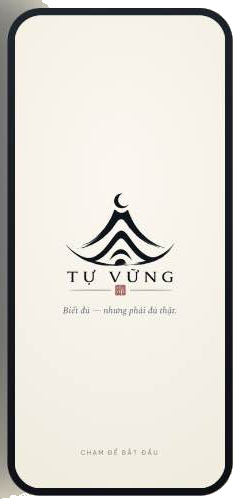 Màn hình mở app Tự Vững Tài Chính